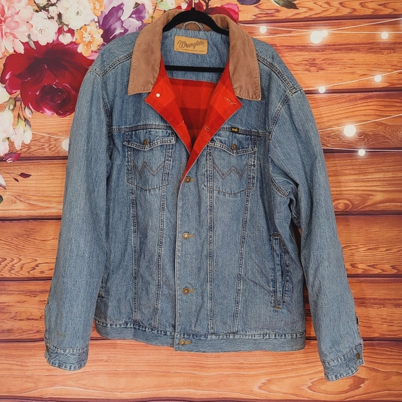 Wrangler Other - Wrangler Mens Blanket Lined Jean Jacket
